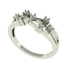 diamante anel senhoras 3d impressão modelo in argolas 3dexport coquetel joalheria 3d print model - Mito3D