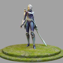 diana league of legends 3d print model in woman 3dexport character toy body lol champion stl 3dprint games toys game accessories art 3d print model - Mito3D