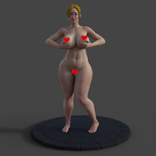 diane shows beautiful shapes woman 3d cosplay bbw digital model printing stl art breast 3d print model - Mito3D