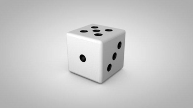 dice - variants chance luck square gambling die cube poker rounded gamble black white board toy tool play numbers casino sports game 3d print model - Mito3D