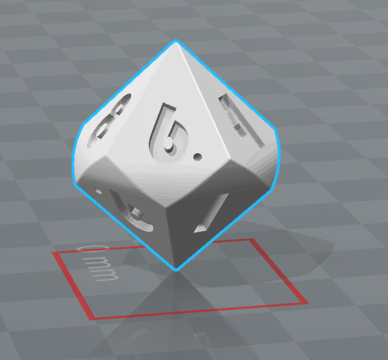 dices 4 faces 10 20 3d print model in dice 3dexport rpg rpgame plateau 3D print model - Mito3D