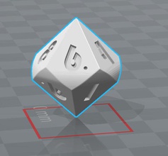 dices 4 faces 10 20 3d print model in dice 3dexport rpg rpgame plateau 3d print model - Mito3D