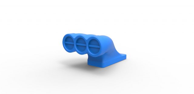 diecast ar ingestão 8 escala 1 25 entrada motor brinquedo impressão imprimível 3D print model - Mito3D