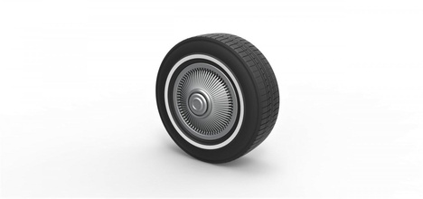 diecast carro roda 6 escala 1 10 pneu moda antiga brinquedo impressão imprimível 3d print model - Mito3D