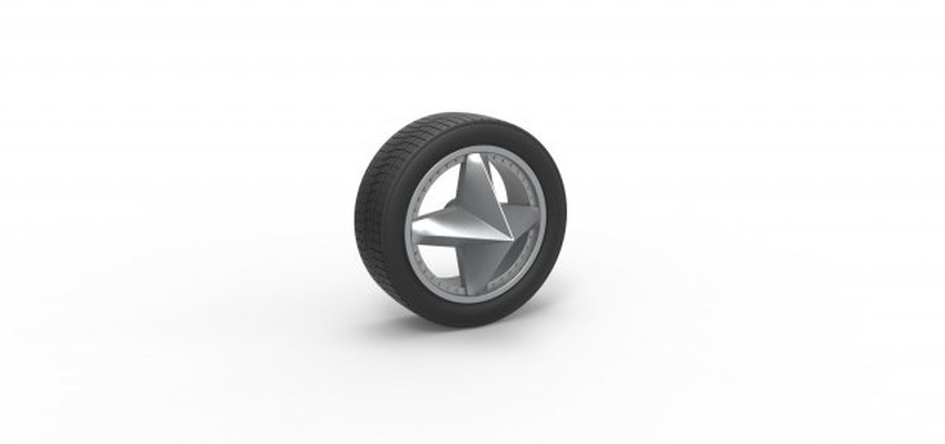 döküm araba tekerlek 9 ölçek 1 to 25 3d yazdır model in araç 3dexport özel ölçekli oyuncak yazdırılabilir 3d print model - Mito3D
