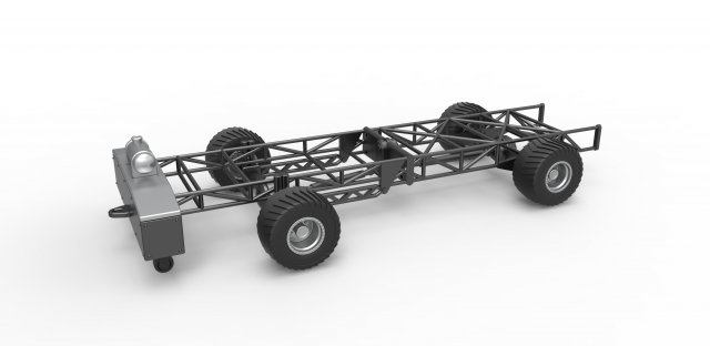 diecast chassis 4wd pulli