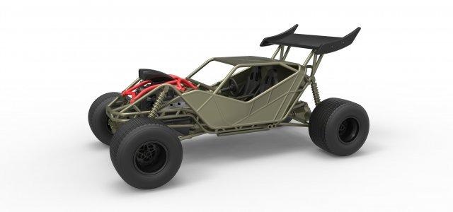diecast concept dirt buggy scale 1 25 vehicle 4x4 dirtbuggy race v8 scaled toy print printable 3d print model - Mito3D