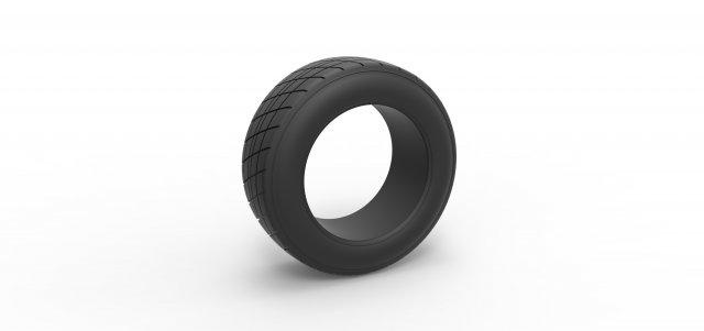 diecast sujeira arrancada corrida frente pneu 2 escala 1 25 veículo roda sujo carro sprintcartire brinquedo impressão imprimível 3d print model - Mito3D