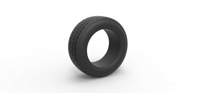 diecast sujeira arrancada corrida frente pneu 4 escala 1 25 veículo roda sujo carro sprintcartire brinquedo impressão imprimível 3d print model - Mito3D