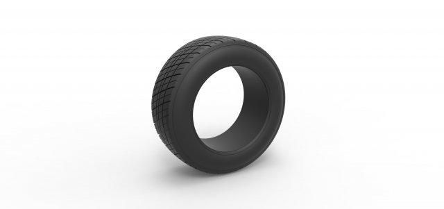 diecast dirt sprint racing front tire 5 scale 1 25 vehicle tyre wheel dirttire sprintcar sprintcartire racetire scaled toy print printable 3d print model - Mito3D