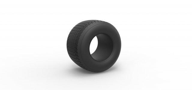diecast sujeira arrancada corrida pneu escala 1 25 veículo roda sujo carro sprintcartire brinquedo impressão imprimível 3d print model - Mito3D