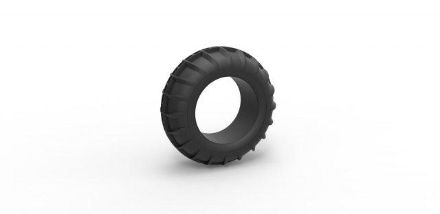 diecast dune buggy tire 8 scale 1 to 25 3d print model in vehicle 3dexport tyre sandtire buggytire sandcar sandbuggy sandrail dunebuggy scaled toy printable 3d print model - Mito3D