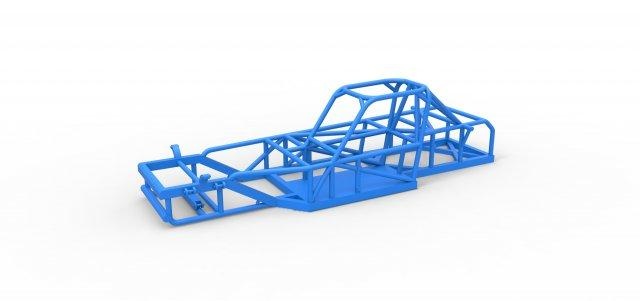 diecast frame small block supermodified race car scale 1 25 vehicle smallblock racing modified scaled toy print printable speedway 3d print model - Mito3D