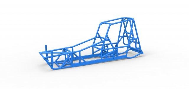 diecast frame vintage northeast dirt modified stock car scale 1 25 vehicle dirtmodified nedirtmodified superdirtcar openwheel scaled toy print printable 3d print model - Mito3D