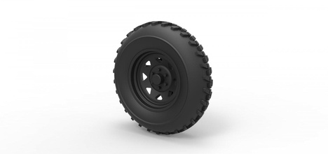fundido presión rueda duna calesa 2 3d impresión modelo in automotor 3dexport neumático vehículo imprimible juguete buggy 3d print model - Mito3D