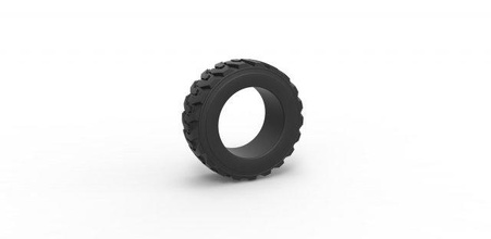 diecast heavy equipment tire scale 1 25 tyre wheel offroad allterrain scaled toy print printable 3d print model - Mito3D