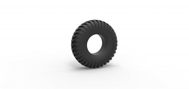 diecast military truck tire 12 scale 1 25  vehicle tire tyre diecast scaled toy print printable truck military army offroad allterrain  3d print model - Mito3D