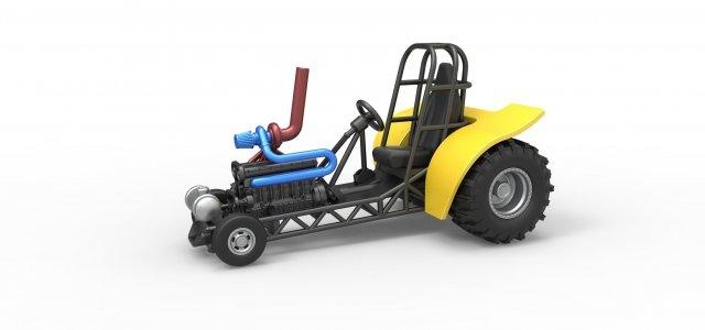 döküm mini kamış çekme traktör 8 ölçek 1 25 araç Çeken çektirme çekici çubuk sürüklemek dragster düz satır içi straight6 inline6 turbo yarış oyuncak ölçekli Yazdır yazdırılabilir 3d print model - Mito3D