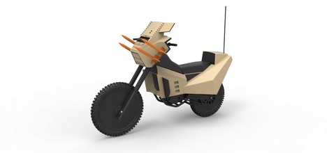 1 12 döküm modeli askeri bisiklet insanların sizden nefret etmesini sağlamak 1982 ölçek araç motosiklet scifi yineleme baskı yazdırılabilir oyuncak hobi 3d print model - Mito3D