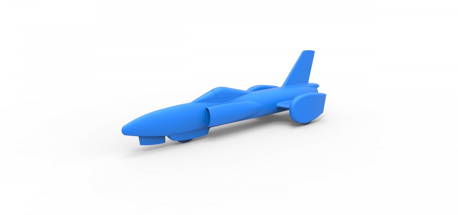 diecast model spirit america jet car 1964 vehicle drag sport record rocket concept speed toy hobby 3D print model - Mito3D