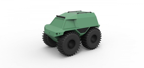 1 24 döküm modeli thor ultimate atv ölçek araba araç kamyon kavram gösteriyor offraod allterrain 4x4 oyuncak baskı yazdırılabilir hobi 3d print model - Mito3D