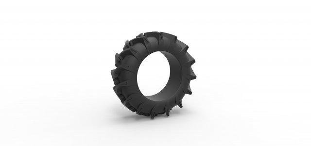 moulé pression route pneu 123 échelle 1 25 véhicule pneu pneu roue moulé pression boue employé route terrain escaladé jouet impression imprimable 3d print model - Mito3D