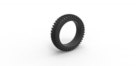 diecast offroad tire 32 scale 1 to 25 3d print model in vehicle 3dexport tyre wheel allterrain scaled toy printable 3d print model - Mito3D