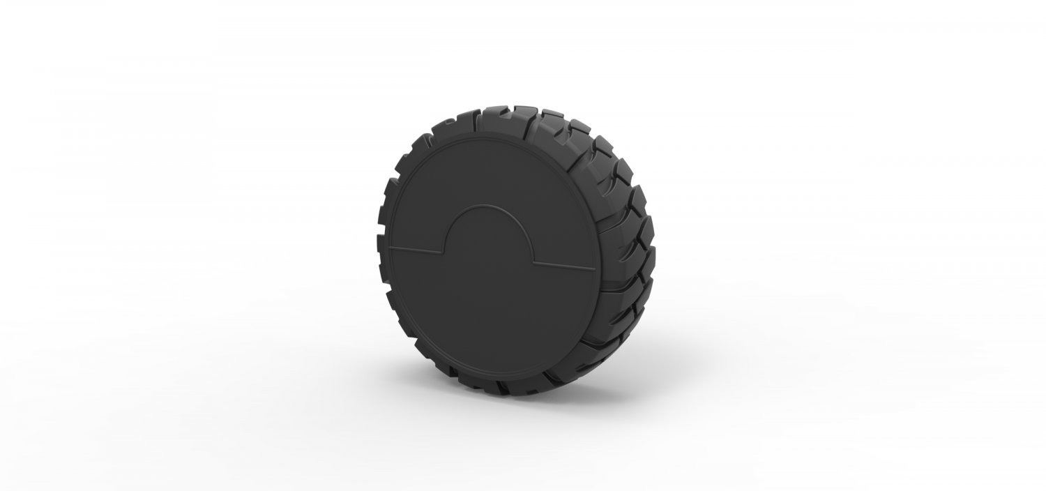 diecast offroad wheel 4 tire part vehicle print printable toy truck allterrain 3D print model - Mito3D