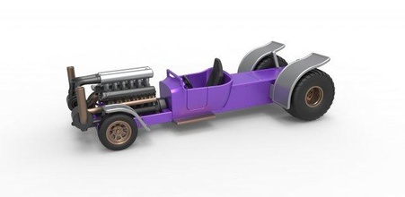 diecast pulling truck 2wd hot rod turbo v12 scale 1 25 pullingtruck truckpulling puller hotrod 2wd drag dragster supermodified v12 turbo concept race diecast toy scaled print printable