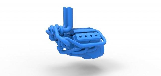 diecast quad turbo v8 engine scale 1 25 vehicle turboengine enginev8 quadturbo 4turbo toy scaled print printable 3d print model - Mito3D