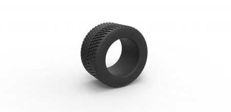 fundido presión carrera neumático 4 escala 1 25 rueda deporte escamoso juguete impresión imprimible 3d print model - Mito3D
