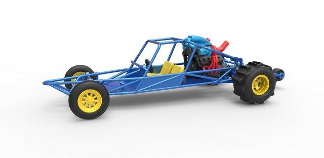 döküm kum sürüklemek demiryolu buggy ölçek 1 to 25 3d yazdır model in araç 3dexport dragster kumdan tepe sandal yarış v8 turbo turbov8 turboşarjlı ölçekli oyuncak 3d print model - Mito3D