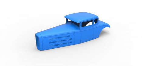 diecast concha modelo quente cajado escala 1 to 24 3d impressão in automotivo 3dexport carro veículo hotrod corpo imprimível brinquedo 3d print model - Mito3D
