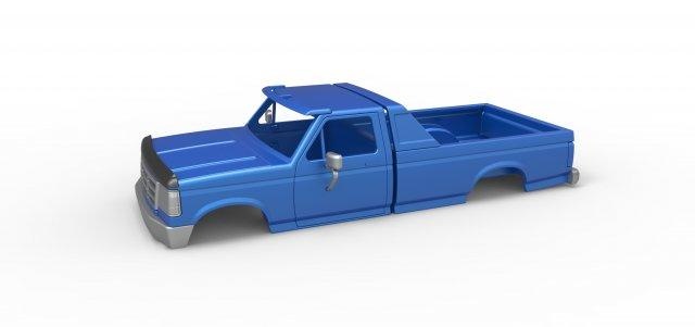 pressofuso conchiglia Vintage mostro camion versione 4 scala 1 25 veicolo Monster Truck mostri megacamion ridimensionato giocattolo Stampa stampabile 3d print model - Mito3D