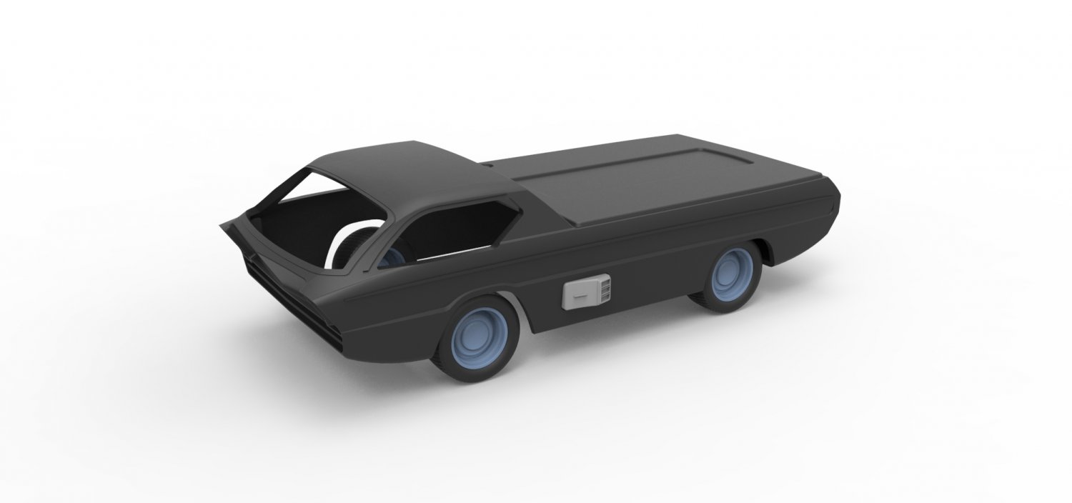 Druckguss-shell-Räder-Modell dodge deora Maßstab 1 24 Auto Fahrzeug Konzept shell Körper Teil diecast - Spielzeug drucken bedruckbar ist design hobby 3D print model - Mito3D