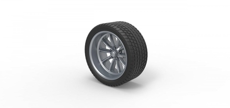 diecast sport wheel 10 3d print model in automotive 3dexport tire car scale toy printable 3d print model - Mito3D