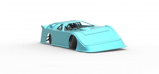 diecast super dirt late model turning scale 1 25 vehicle dirtlate dirtlatemodel latemodel superdirtlate superdirtlatemodel dirtmodified racing racecar v8 scaled toy print printable 3d print model - Mito3D
