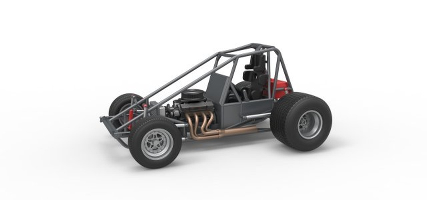 döküm süper kamış temel ölçek 1 to 25 3d yazdır model in araç 3dexport süper çubuk sıcak yarış arabası v8 sürat koşusu kir ölçekli oyuncak yazdırılabilir pisti 3d print model - Mito3D