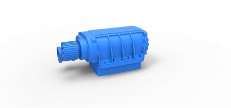 diecast supercharger escala 1 to 25 3d impressão modelo in automotivo 3dexport carregador ingestão compressor ventilador carro brinquedo imprimível 3d print model - Mito3D