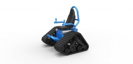 döküm tank sandalye ölçek 1 to 25 3d yazdır model in araç 3dexport izlemek izlenen paletli konsept offroad arazi ölçekli oyuncak yazdırılabilir 3d print model - Mito3D