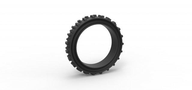 diecast trator copo pneu versão 2 escala 1 25 veículo roda brinquedo impressão imprimível estrada terreno 3d print model - Mito3D