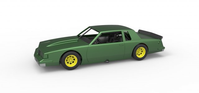 moulé pression ancien nascar course voiture échelle 1 25 véhicule courses v8 escaladé jouet impression imprimable speedway 3D print model - Mito3D
