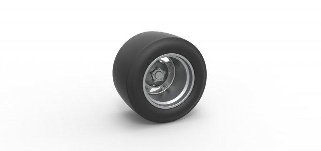 diecast roda asfalto modificado estoque carro escala 1 25 veículo pneu corrida brinquedo impressão imprimível 3d print model - Mito3D