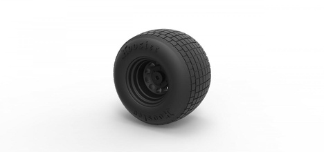 fundido presión rueda batpod 3d impresión modelo in automotor 3dexport neumático vehículo imprimible juguete batpodrueda 3d print model - Mito3D