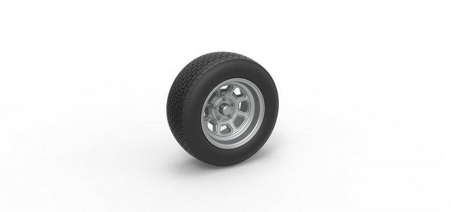 diecast roda sujeira modificado estoque carro v1 escala 1 25 veículo pneu sujo corrida brinquedo impressão imprimível 3d print model - Mito3D