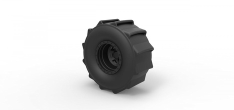 diecast roda de lama drag racing pneu a parte do veículo imprimir printable brinquedo dragster arraste 3d print model - Mito3D