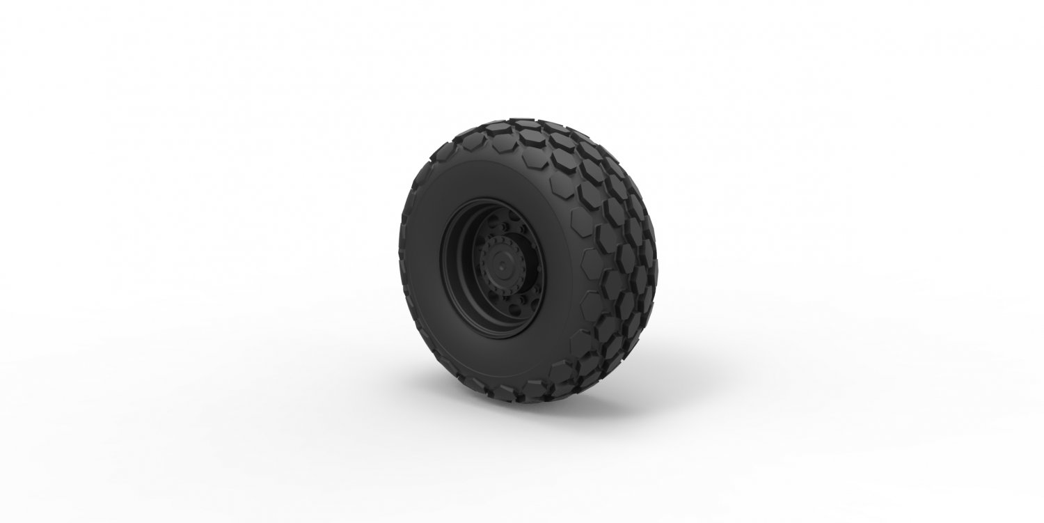 diecast wheel roller-compactor 3d print model in automotive 3dexport tire vehicle printable toy truck compactor tractor 3D print model - Mito3D