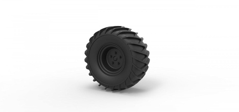 diecast wheel snow tire part vehicle print printable toy snowwheel 3d print model - Mito3D