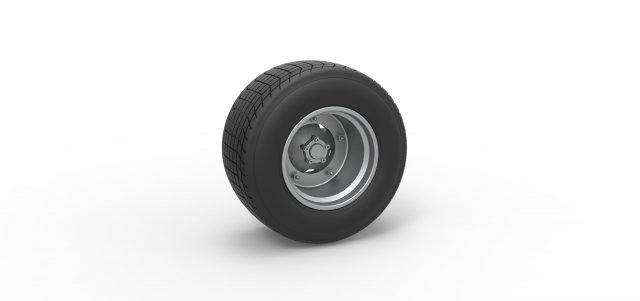 fundido presión rueda Clásico suciedad carrera coche vehiculo v1 escala 1 25 vehículo tierra escamoso juguete impresión imprimible 3d print model - Mito3D
