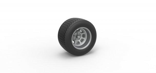 fundido presión rueda Clásico suciedad carrera coche vehiculo v2 escala 1 25 vehículo tierra escamoso juguete impresión imprimible 3d print model - Mito3D